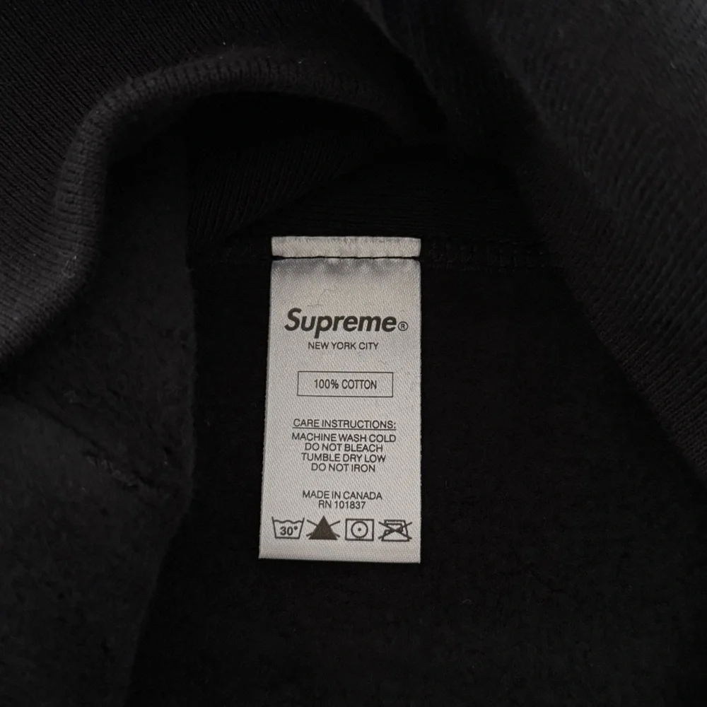 Supreme Bandana Box Logo Hoodie Hooded Sweatshirt Black FW19 Size Large - Picture 5 of 8